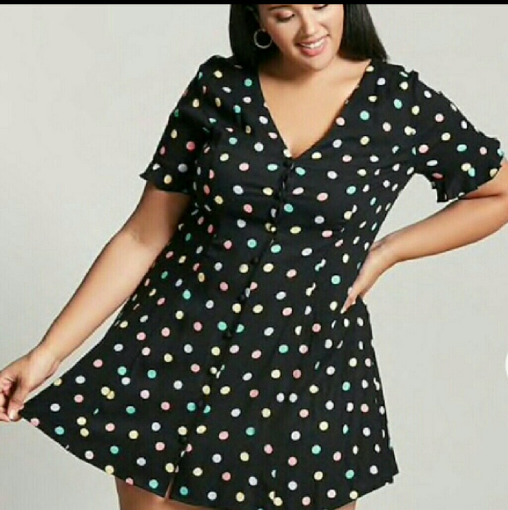 Polka Dot Dress  1X